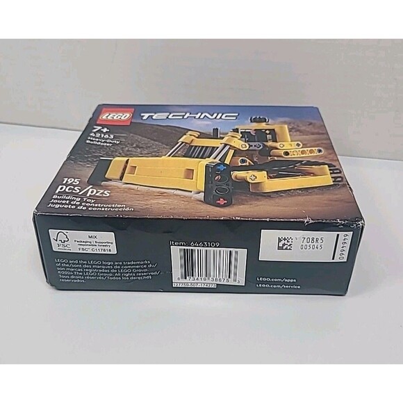 LEGO TECHNIC: Heavy-Duty Bulldozer (42163)  New Sealed - Picture 3 of 6